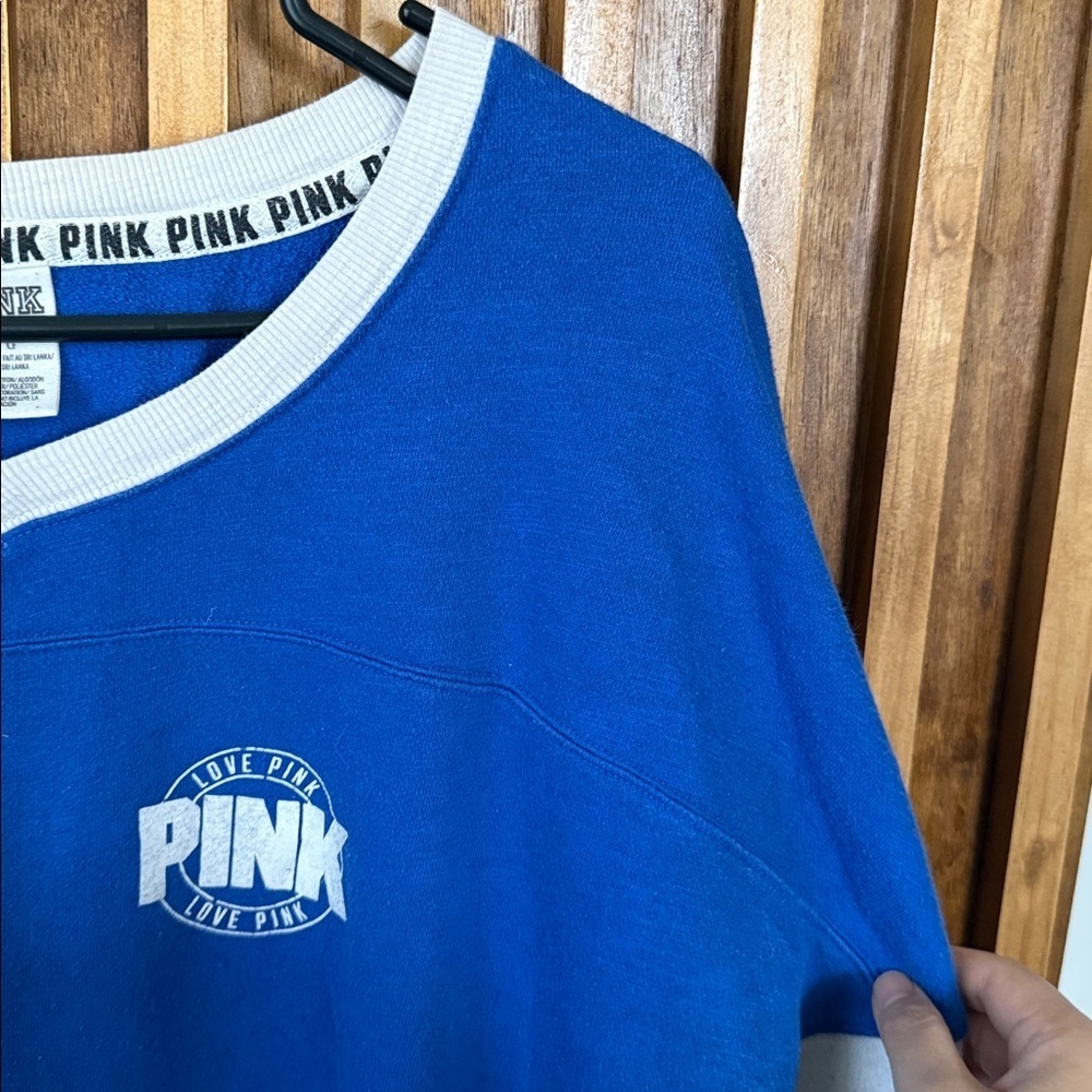 Vintage Pink by VS V neck Relaxed Oversized Top. Size L - Picture 7 of 10